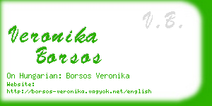 veronika borsos business card